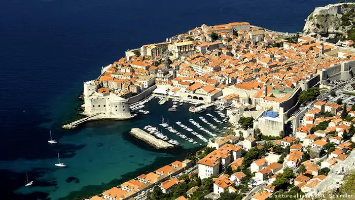 Kroatien Dubrovnik von oben