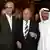 Franz Beckenbauer cu Sepp Blatter şi Mohammed bin Hammam în 2006