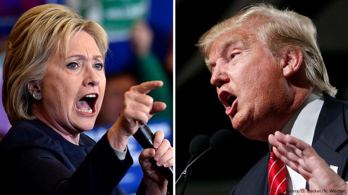 Hillary Clinton und Donald Trump im US-Wahlkampf (Foto: Reuters/D. Becker/N. Wiechec)