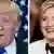 USA Wahlkampf Hillary Clinton und Donald Trump