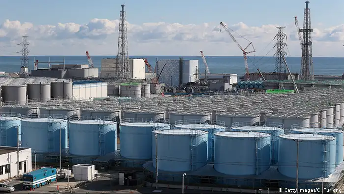 Japan Fukushima Daiichi , radiation contaminated water tanks