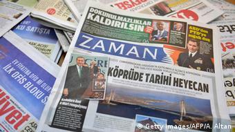 Türkei Istanbul Ausgabe Zaman Zeitung nach Regierungsübernahme
