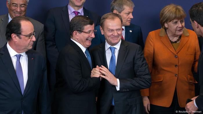 EU Sondergipfel Türkei in Brüssel Davutoglu Tusk