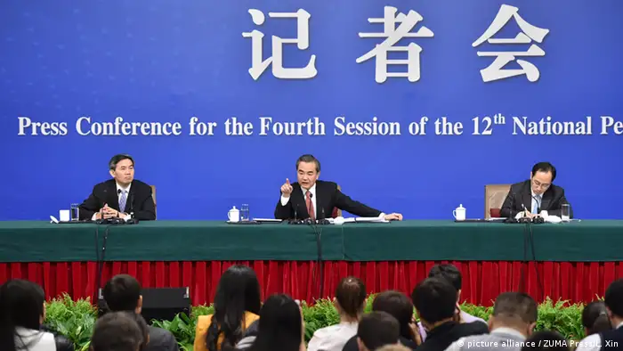 China Chinesischer Außenminister Wang Yi auf der National People`s Konferenz