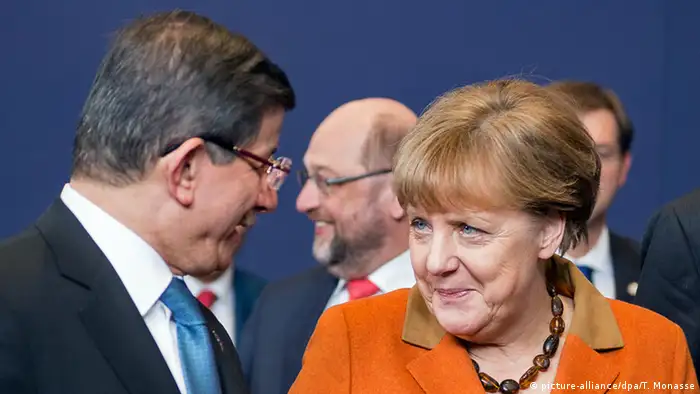 Brüssel EU-Gipfel Ahmet Davutoglu Angela Merkel