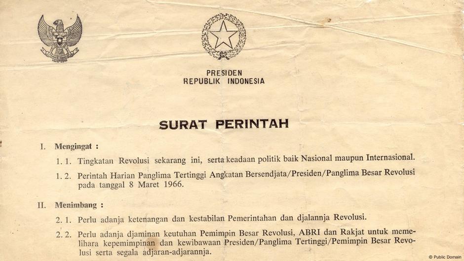 Memahami Supersemar Transisi Terpaksa Orde Lama Ke Orde Baru Kolom Bersama Berdialog Untuk Mencapai Pemahaman Dw 10 03 2021