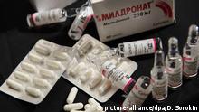 9.3.2016 *** YEKATERINBURG, RUSSIA. MARCH 9, 2016. Meldonium for sale under the trademark Mildronat. The drug, manufactured by Grindeks, is used in heart disease therapy. Meldonium was added to the World Anti-Doping Agency's banned list on January 1, 2016. Russian tennis player Maria Sharapova admitted to testing positive to Meldonium during the 2016 Australian Open. Donat Sorokin/TASS Copyright: picture-alliance/dpa/D. Sorokin
