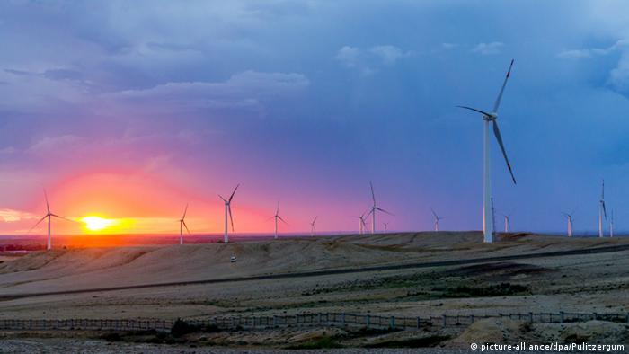 Windräder Windkraftanlage China
