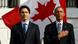 Justin Trudeau and Barack Obama Justin Trudeau and Barack Obama