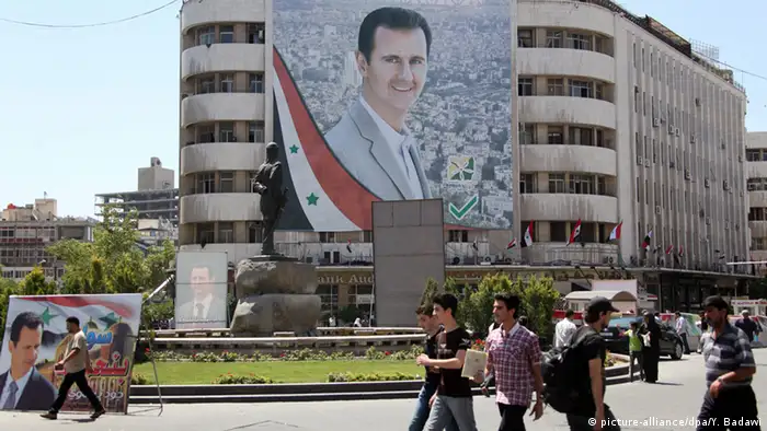 صورة لبشار الأسد في دمشق