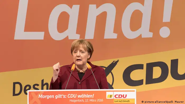 Deutschland Wahlkampfabschluss in Haigerloch Angela Merkel