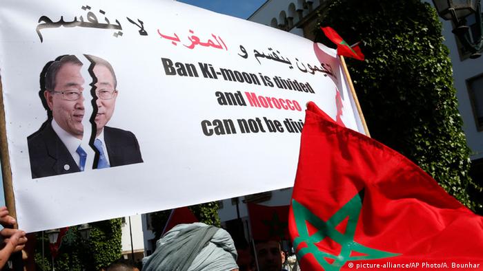 In Marokko Proteste gegen Ban Ki-Moon (foto: AP)