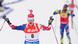 Norwegen Biathlon Zielleinlauf Boe und Fourcade Norwegen Biathlon Zielleinlauf Boe und Fourcade