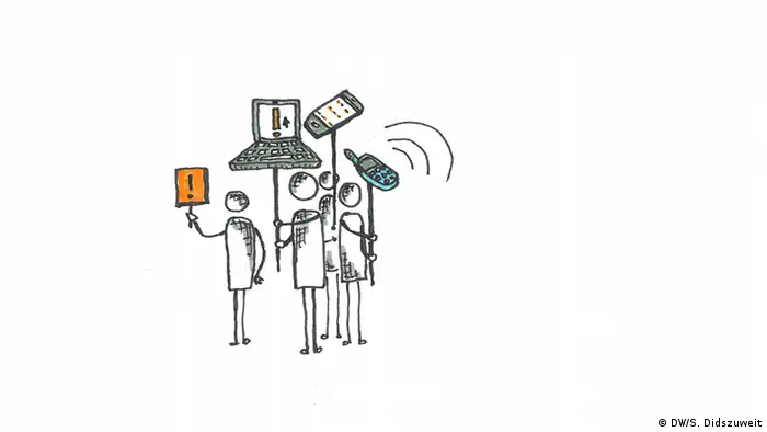 Illustration von Simon Didszuweit zum Thema digitale Innovation