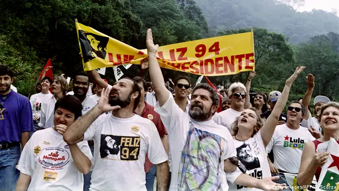 Brasilien Präsidentschaftskandidat Luiz Inacio Lula da Silva 1994