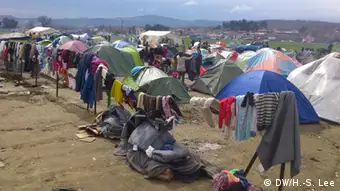 Griechenland Mazedonien Grenze - Flüchtlinge