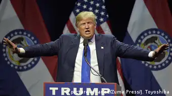 USA Vorwahlen Präsidentschaftskandidat Donald Trump in Kansas City Missouri