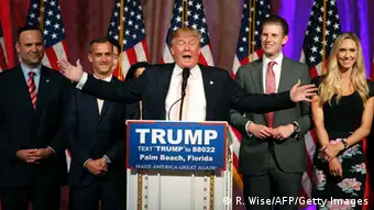 USA Vorwahlen in Florida Donald Trump in West Palm Beach