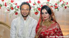 Bangladesch Shakib Al Hasan Cricket Spieler mit Frau Umme Ahmed Shishir