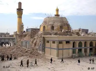 被炸毁的萨迈拉市阿里•哈迪清真寺