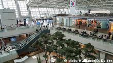 Südkorea: Abflughalle Terminal 1 des Flughafen Incheon/Seoul (ICN). Foto vom 03. September 2015; Copyright: picture alliance/D. Kalker