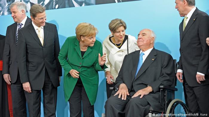 Horst Seehofer, Guido Westerwelle, Angela Merkel, Maike Kohl-Richter, Helmut Kohl, Horst Koehler