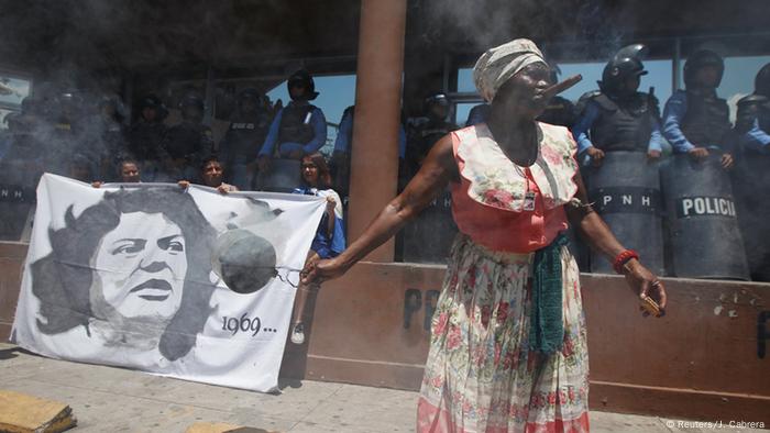 Honduras Tegucigalpa Demonstration wegen Tod von Berta Caceres