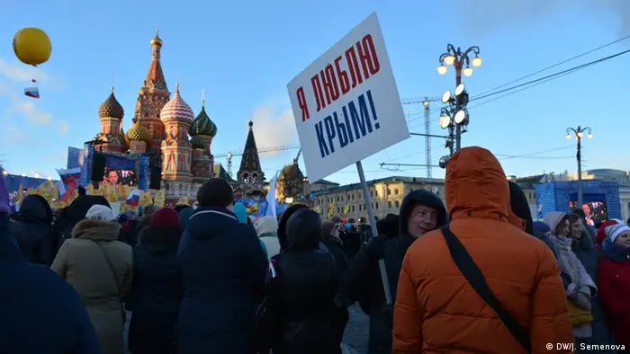 Moskau Jahrestag Anexion der Krim