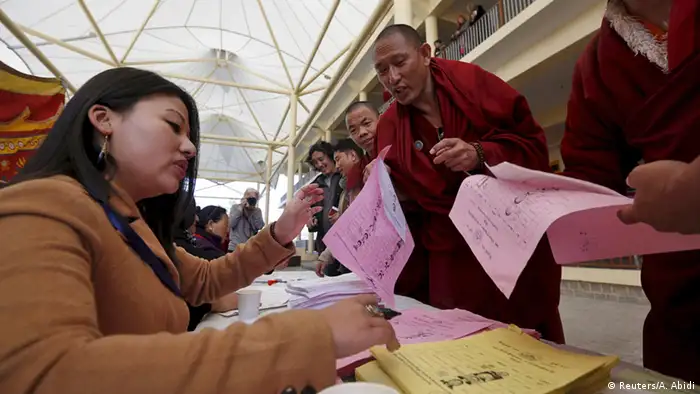 Indien Dharamsala Wahlen Exil-Tibeter Mönche