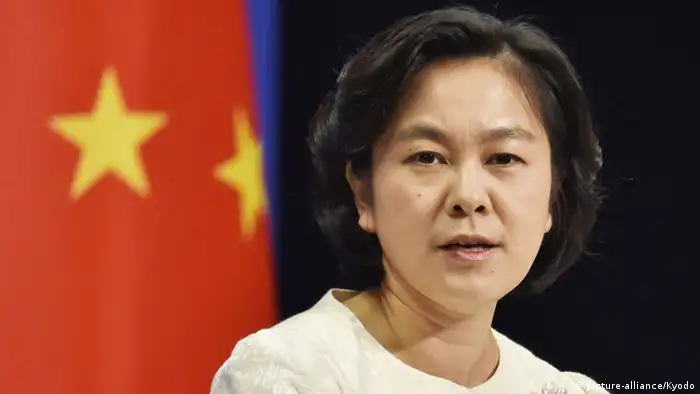 China Peking Hua Chunying , a Chinese Foreign Ministry spokeswoman