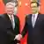 China Peking BPr Joachim Gauck (R) und Premier Li Keqiang