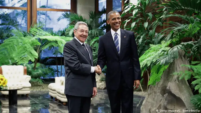 Kuba Havana President Obama trifft Kubanischen Präsidenten Raul Castro