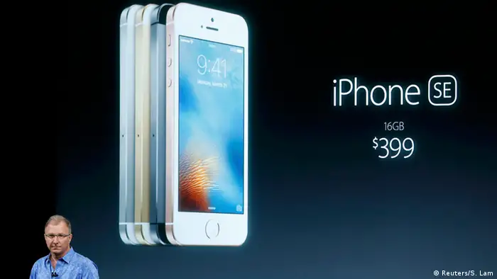 Kalifornien Cuptertino Apple präsentiert neues Iphone 5SE