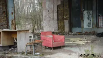 Ukraine verlassene Dörfer bei Tschernobyl Geisterdorf