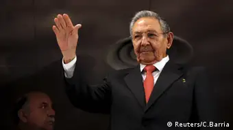 Raul Castro Rede an das kubanische Volk Kuba von Barack Obama Gran Teatro de la Habana Alicia Alonso