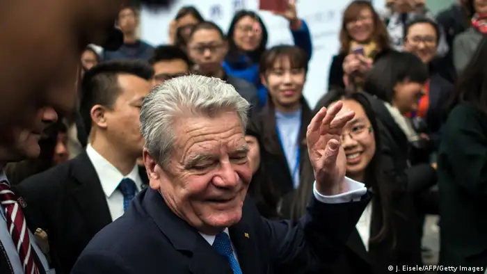 China Bundespräsident Joachim Gauck in Shanghai