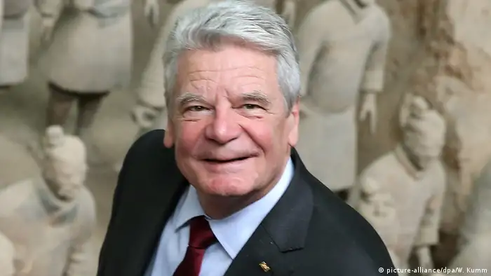 China Joachim Gauck Besuch Terrakotta-Armee in Peking 