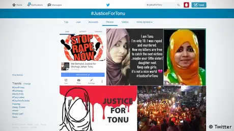 Screenshot Twitter Tonu Webprotest Justice for Tonu (Twitter)