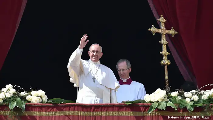 Italien Segen «Urbi et Orbi» von der Loggia des Petersdoms Papst Franziskus