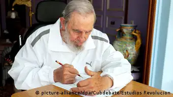 Kuba Havana ehemaliger Präsident Kubas Fidel Castro