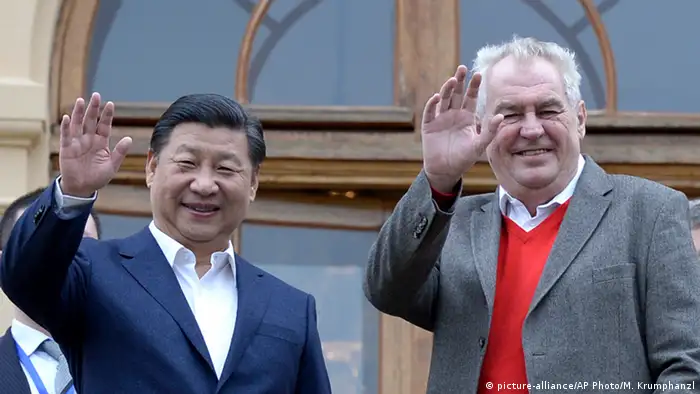 Tschechien Staatsbesuch Xi Jinping und Milos Zeman