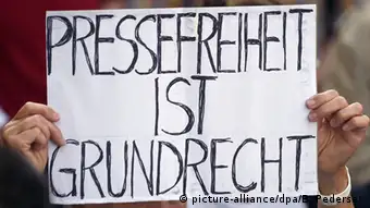 Berlin Demonstration für Pressefreiheit