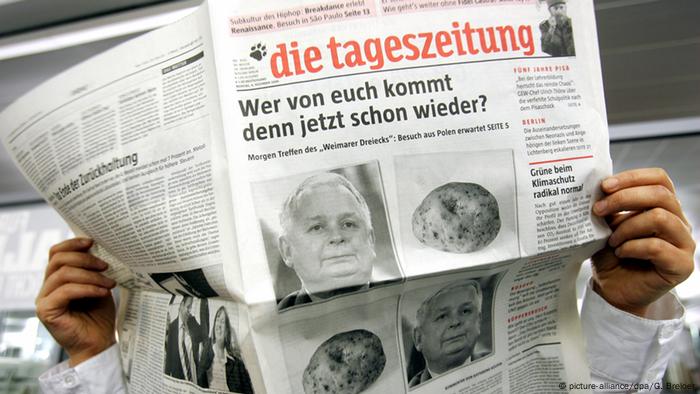 Taz quotidien allemand sur le pic annulé du Triangle de Weimar.  Réunion de juillet 2006 bloquée en décembre 