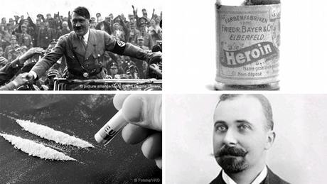 Kombobild Fritz Haber, Felix Hoffmann, Heroin, Kokain