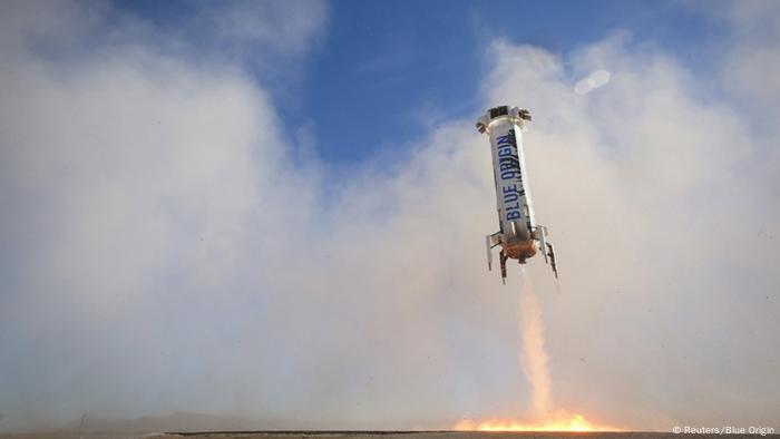 Arşiv - Blue Origin'in başarılı roket testlerinden biri (02.04.2016)