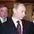 Russland Sergej Roldugin mit Wladimir Putin und Dmitri Medwedew