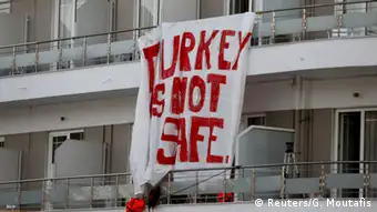 Griechenland Lesbos Proteste gegen Rückführung von Migranten in die Türkei