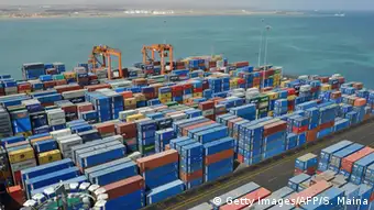 Dschibuti Containerhafen und Rotes Meer