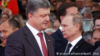 Петро Порошенко і Володимир Путін, 2014 рік