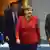Deutschland Treffen Angela Merkel & internationale Finanz-Chefs